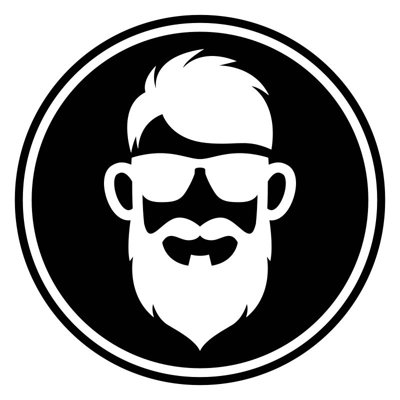 icône de barbe de visage