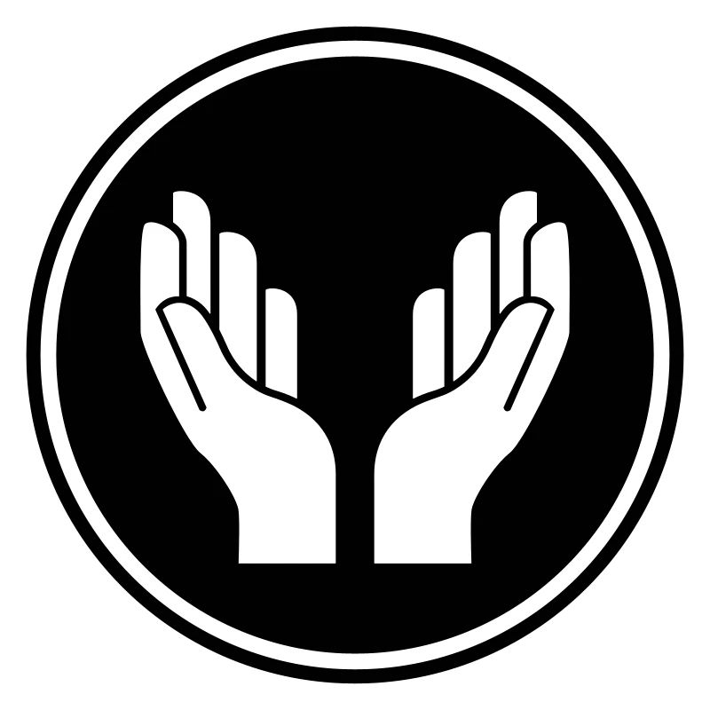 symbole d'icône mains