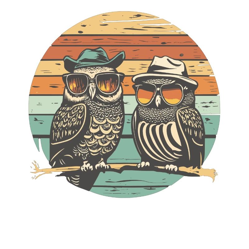Eule Retro vintage