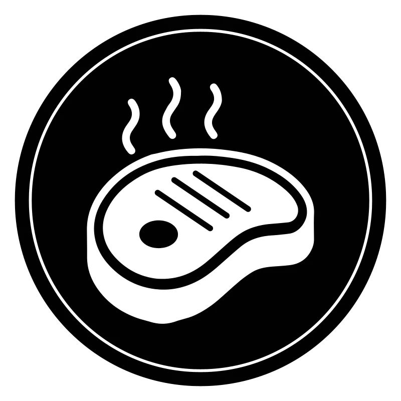 Steak icon circle
