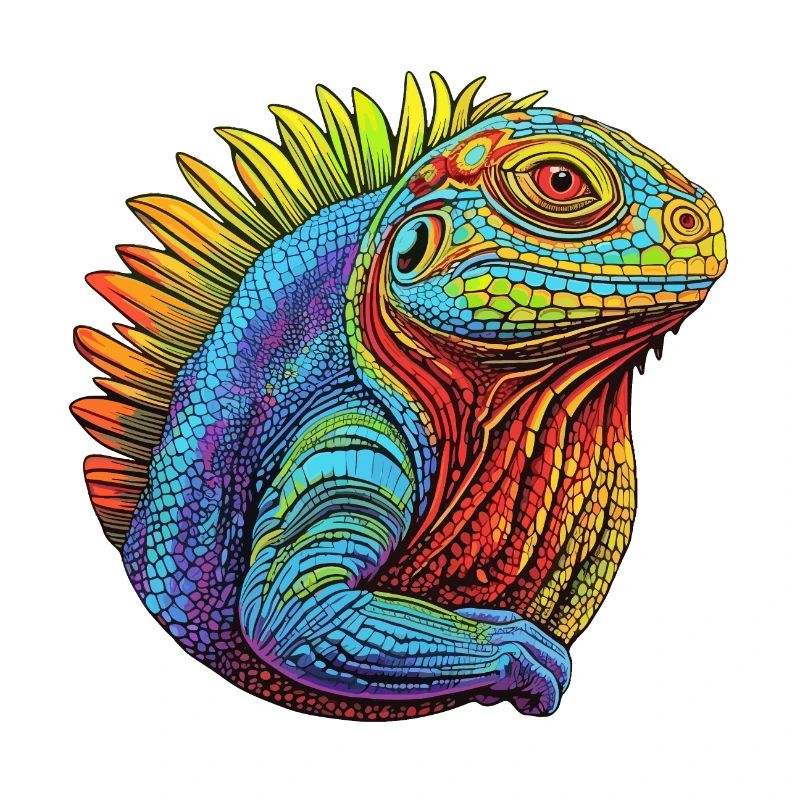 Glowing lizard