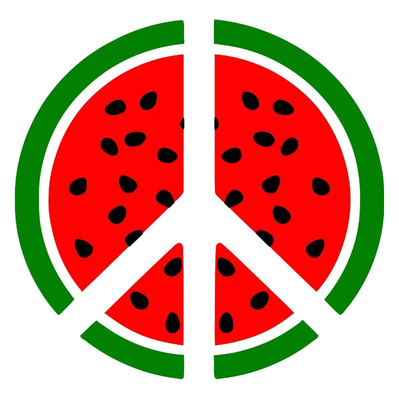 Wassermelone melone peacezeichen