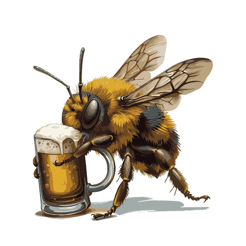 Bière d’abeille drôle