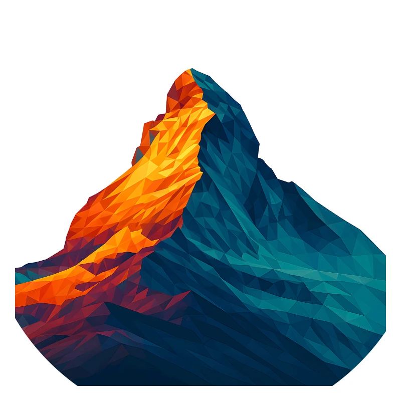 Style WPAP - Cervin, Suisse montagnarde