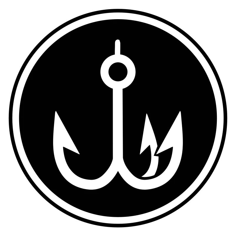 fish hook icon circle