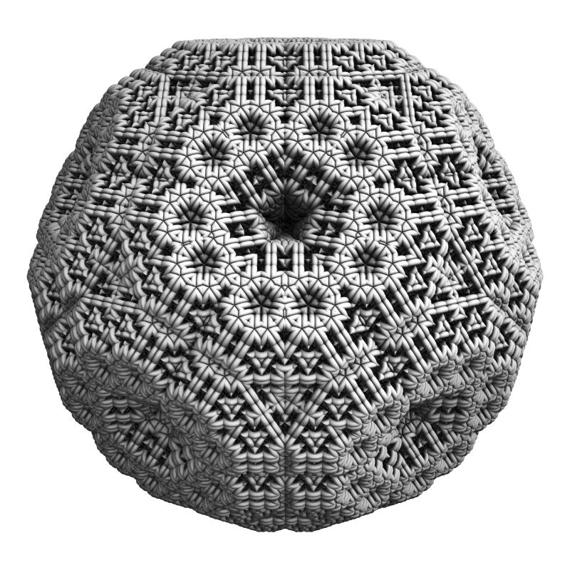 Fractal 3D dodecahedron cool