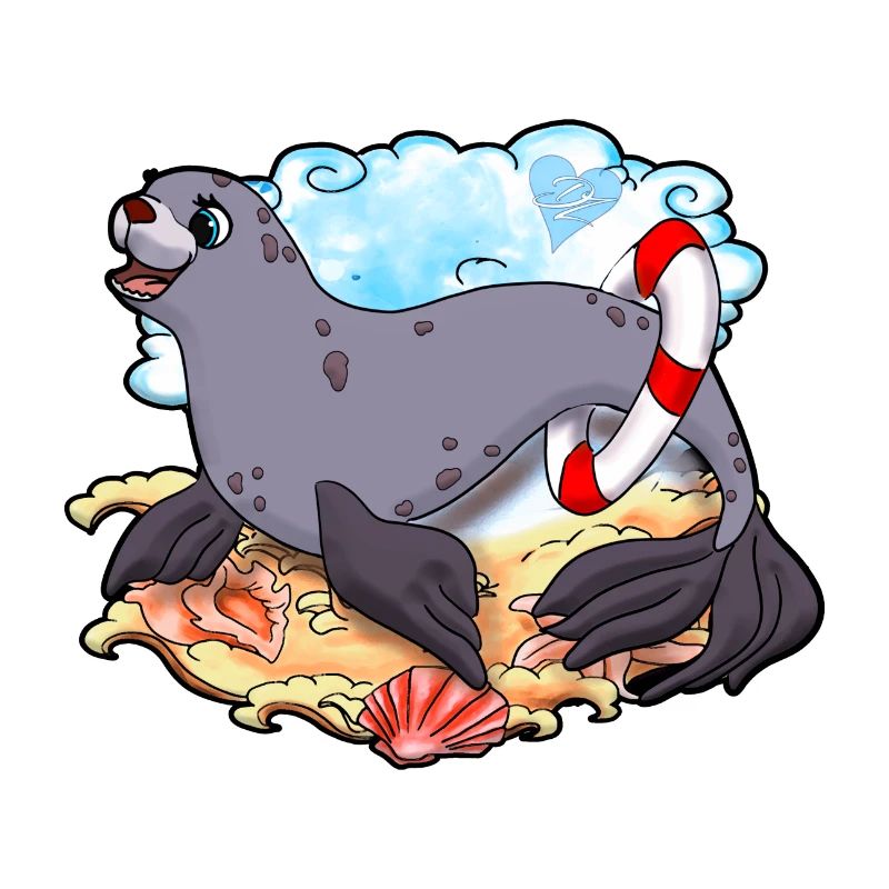 Süße Robbe |Yolo-Artwork