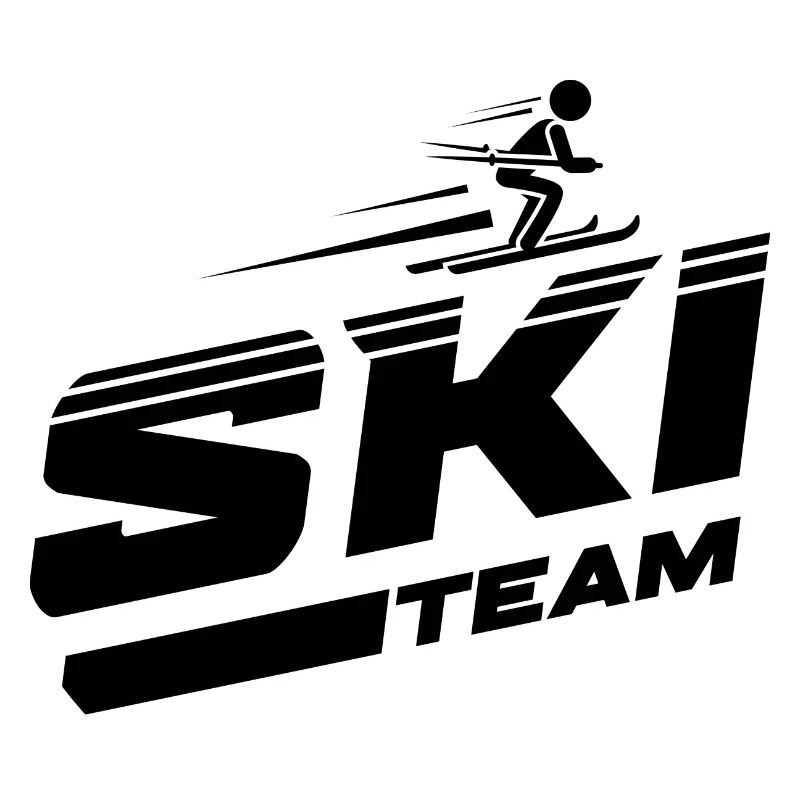 Ski team skiing