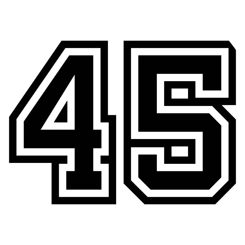 45 number symbol