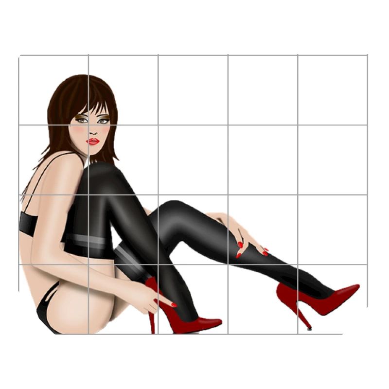 sexy Lady hinter Gittern