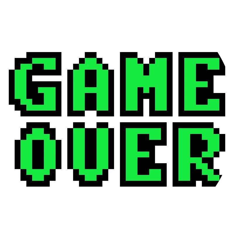 Game Over retrogaming vintage pixels