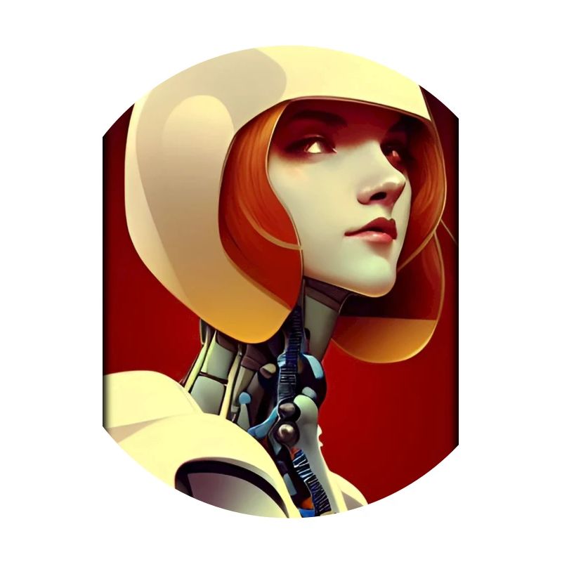 Robot Woman Future Cyborg Machine Technology