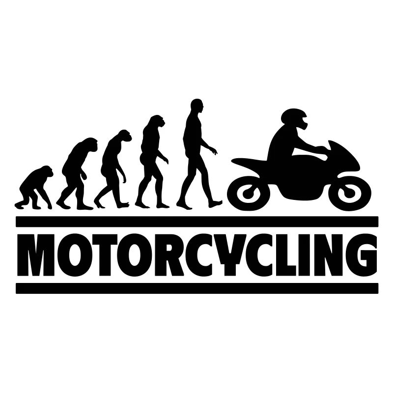 Motorradfahren Evolution Perfektes Geschenk Biker