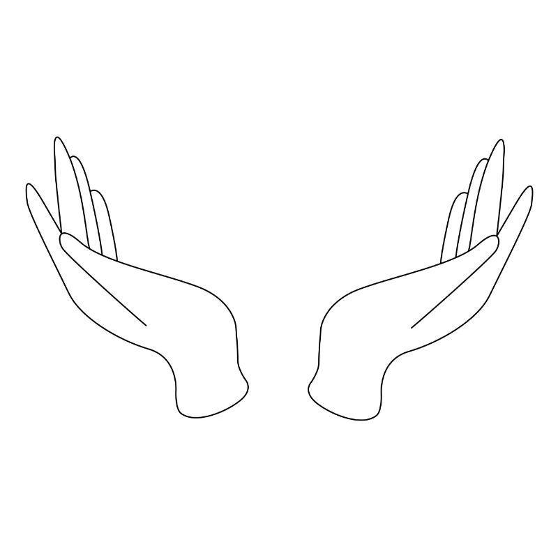 Esothermic hands open (customizable)