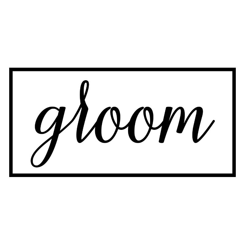 Bräutigam - Ehemann wird Hochzeitsfeier Verlobung