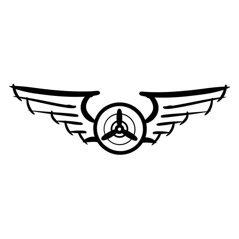 Aviation Symbol Luftwaffenschwinge Flugzeug Pilot