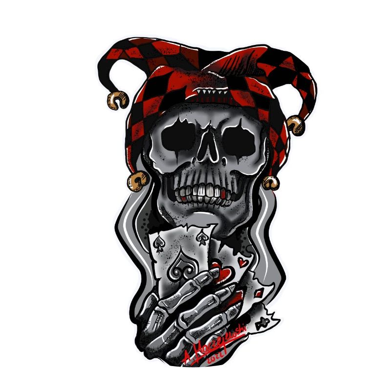 Harlekin/ Schädel/ Joker