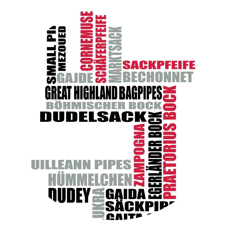 Sackpfeifen Textwolke