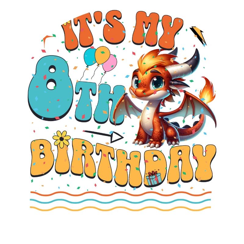 Drache 8. Geburtstag Drachen