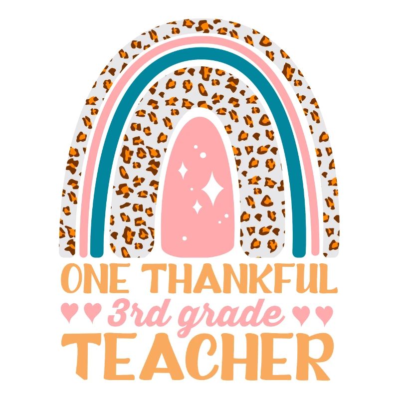 A grateful teacher design for the 3rd grade