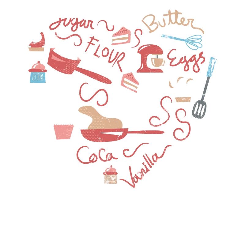 Herz-backen-design Für Bäcker Oder Backfans