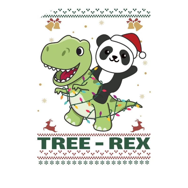 Joyeux Noël moche Noël Panda Tree Rex
