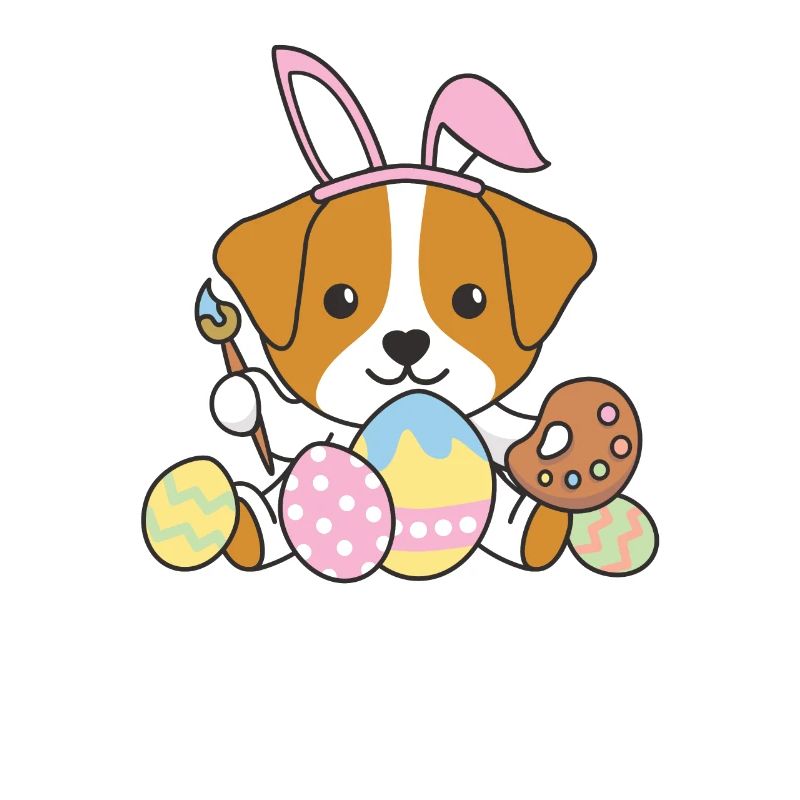 happy easter süßes Jack Russell Ostern Hunde