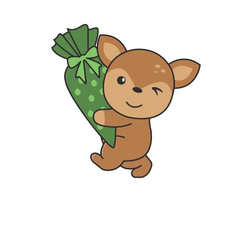 bye bye kindergarten hello school deer