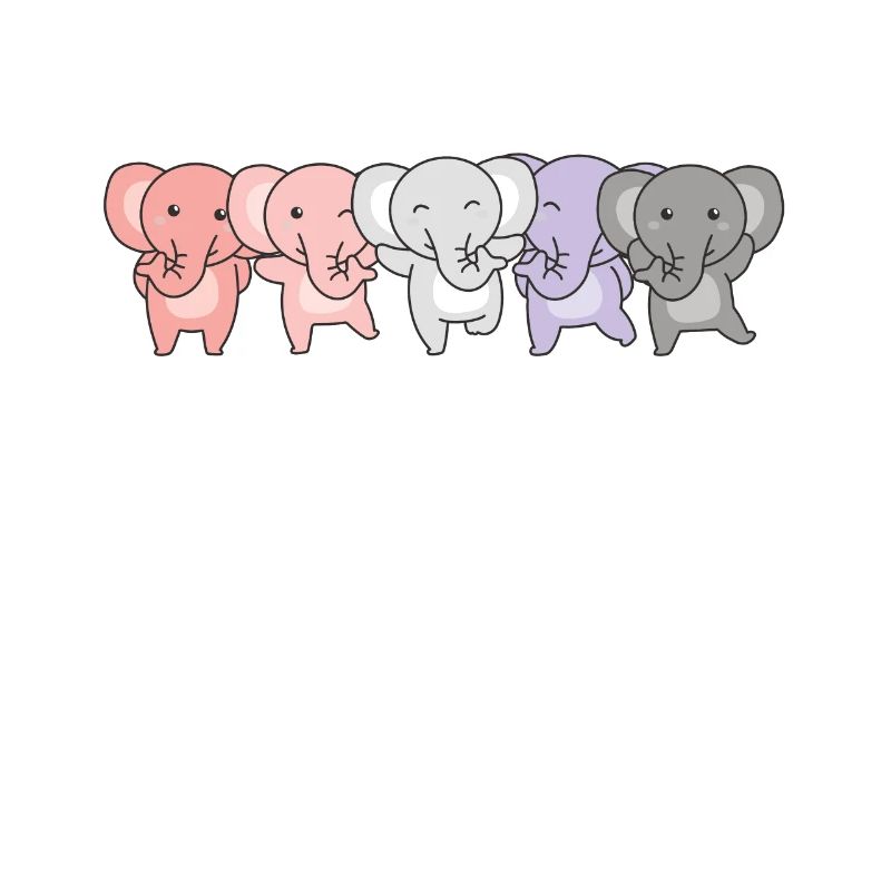 Cupioromantic Flag Pride LGBTQ Cute Elephant