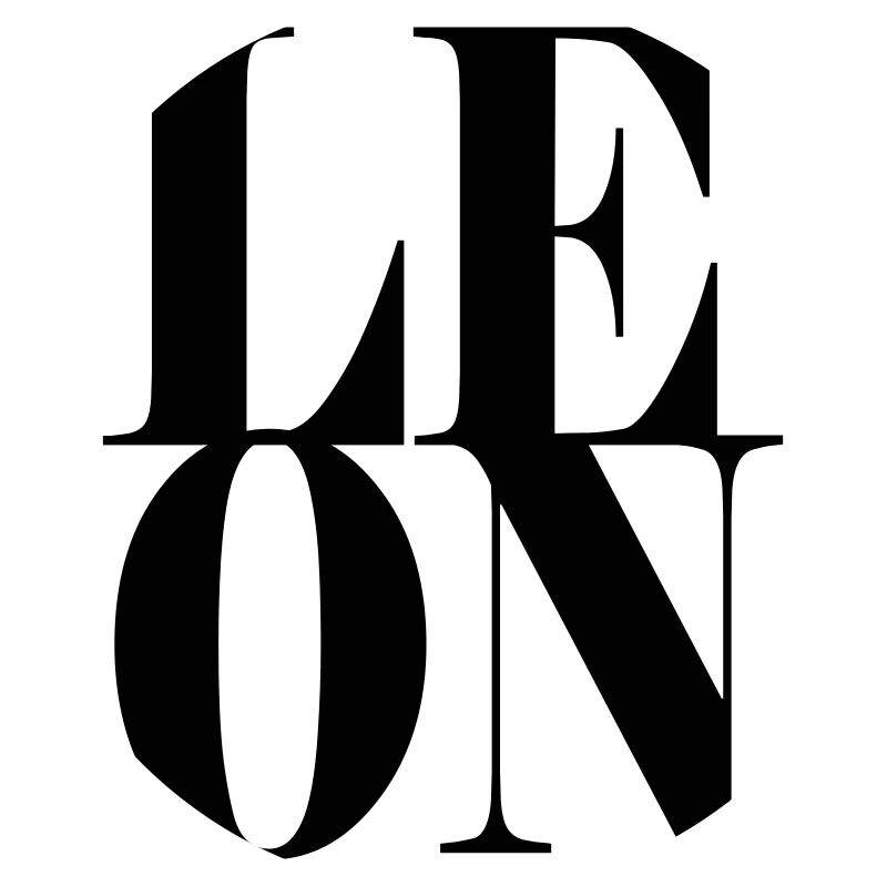 Leon Name First Name Modern Font Word Art