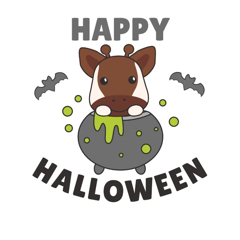 Okapi Joyeux Halloween Chat de Sorcière
