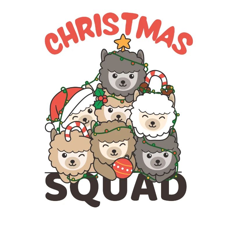 Alpaca Christmas Tree Christmas Squad Alpacas