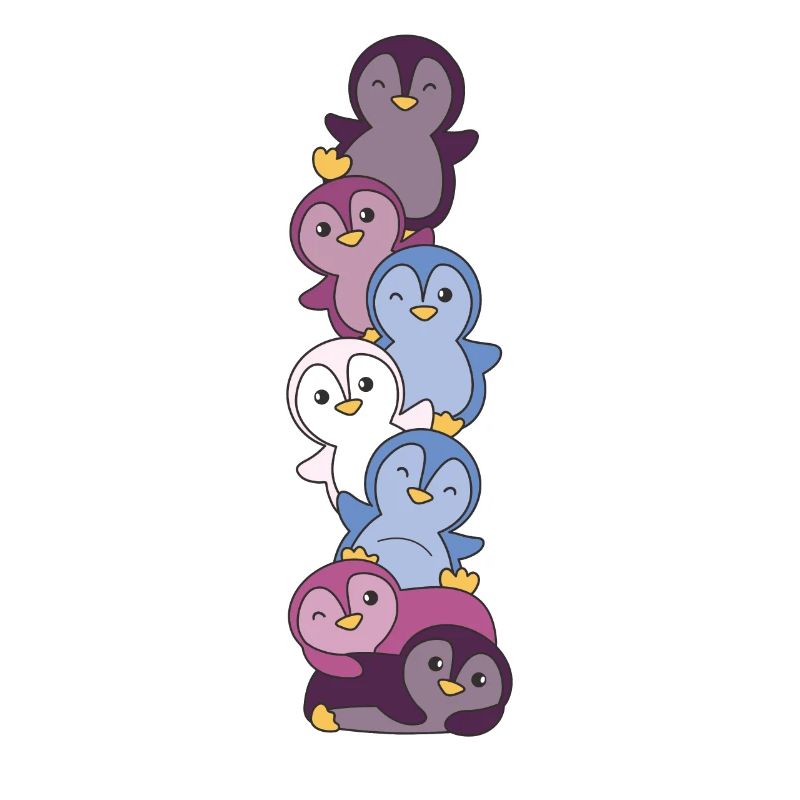 Drapeau non conforme Pride LGBTQ Pingouin mignon