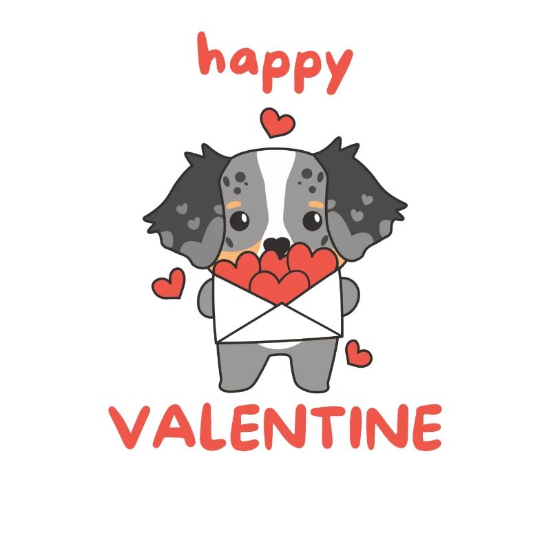Australian Shepherd for Valentine's Day Cute Animals