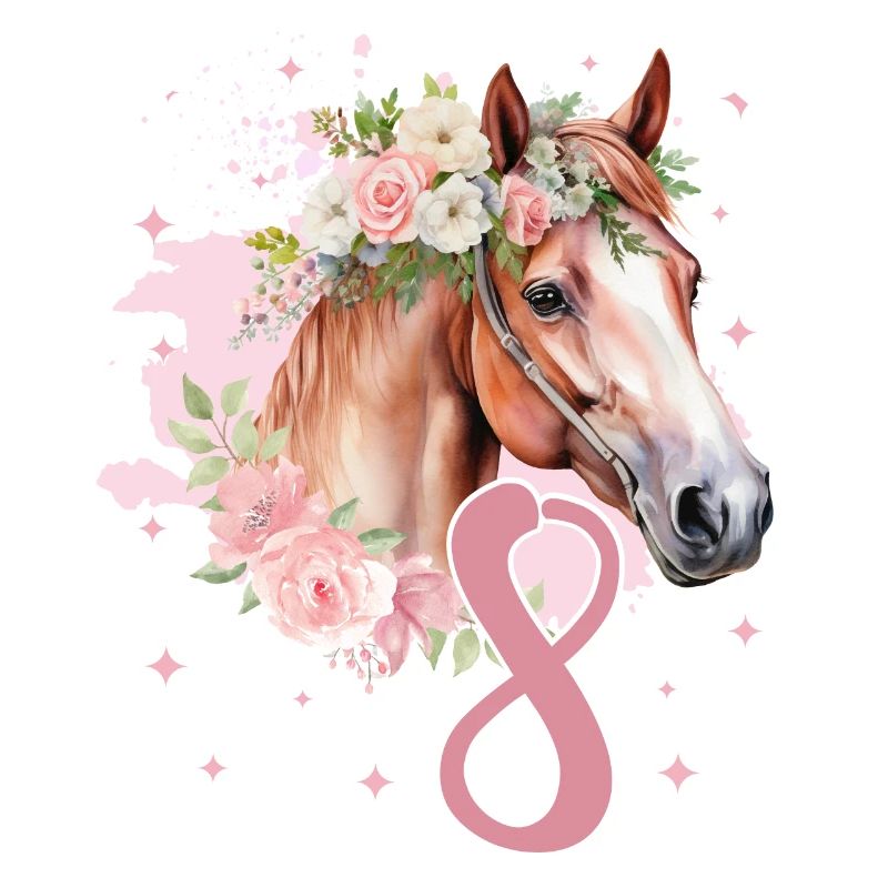 Geburtstag 8 Mädchen Pferd Reiten Stall Achter 8 J