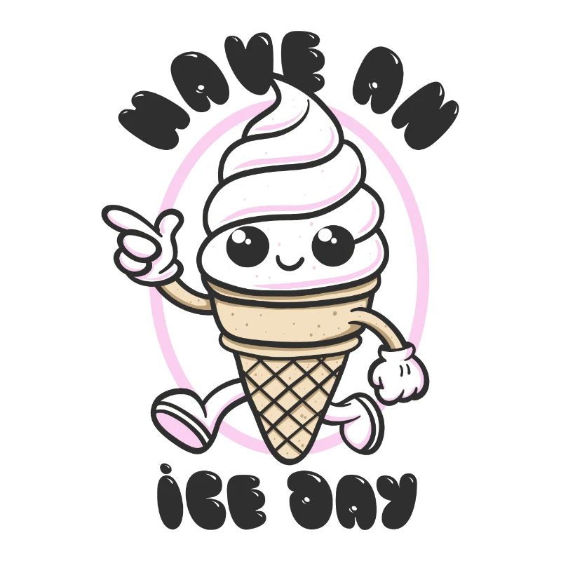 Have an Ice Day - Süßes Eiscreme Maskottchen