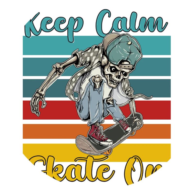 Keep Calm Skate on Skateboarding