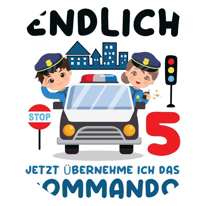 Kinder 5. Geburtstag Endlich 5, Polizei