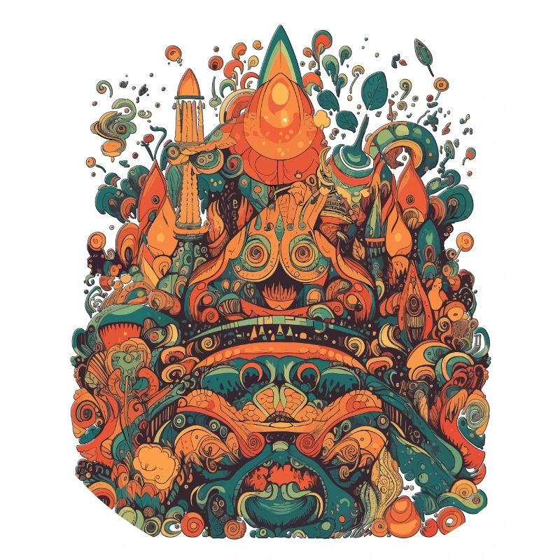 Design Psychedelic Illustration Magic