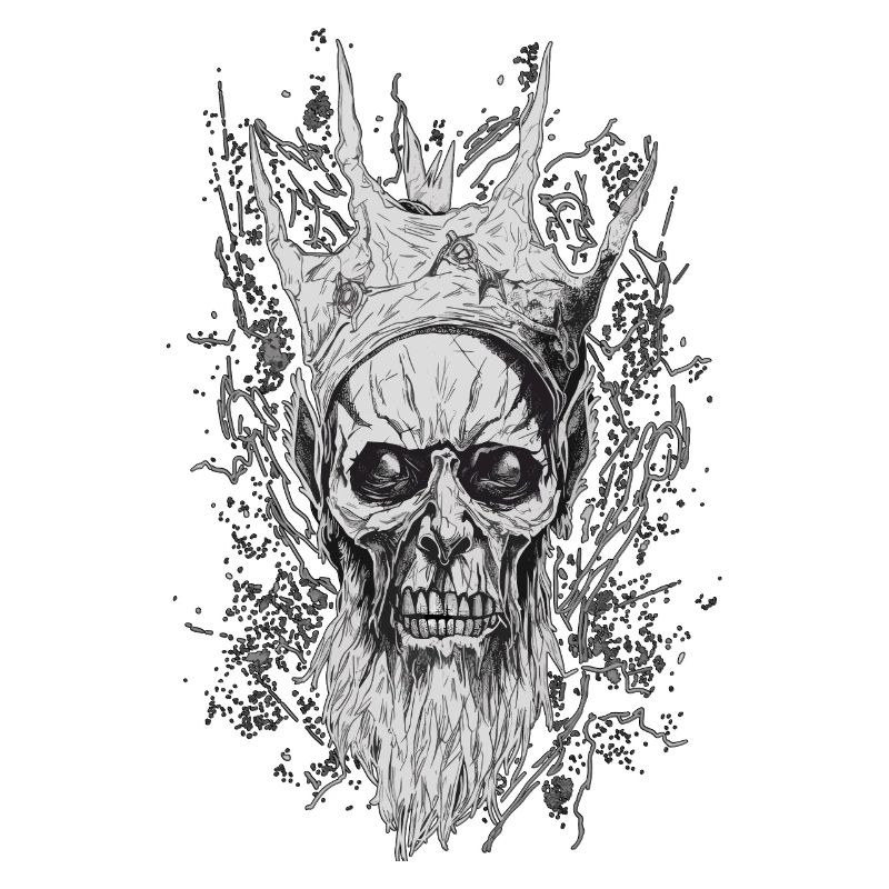 Gothic Line King Throne Horror Skull Horror Dark