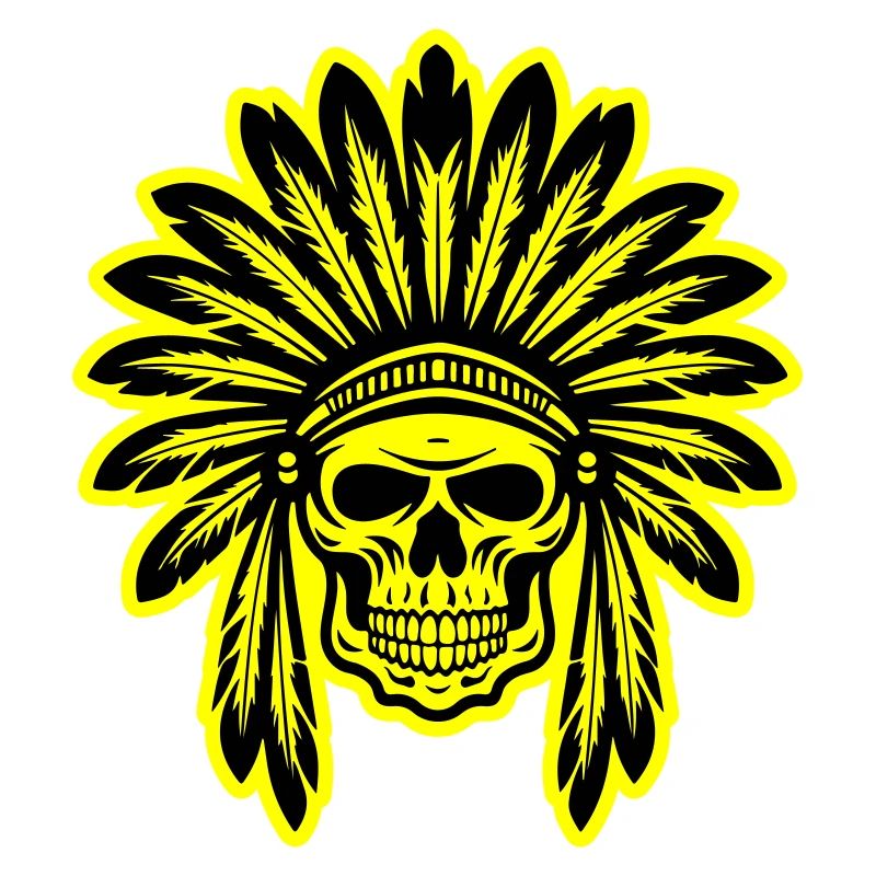 Apache Indianer Häuptling Totenkopf