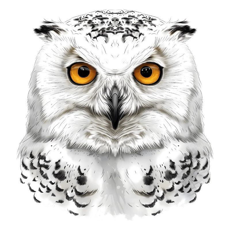 Snowy Owl Head