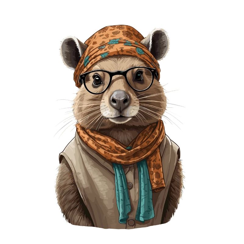 Drôle Capymama Capybara Mère Design