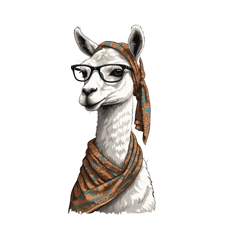 Lama aimant maman drôle Alpaga Design