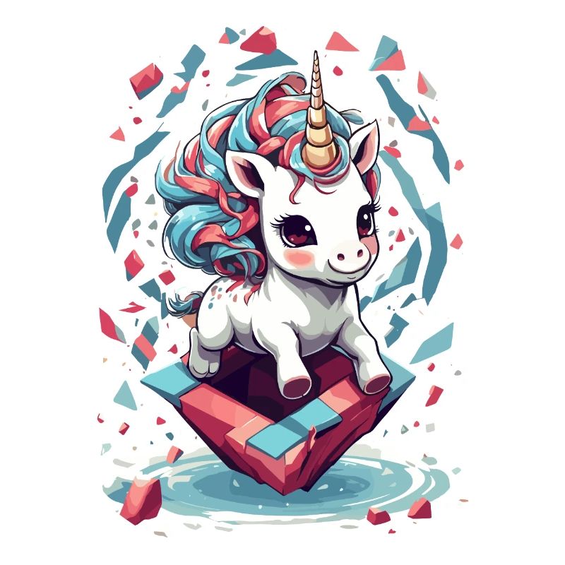 Süßes Einhorn Mädchen Lustige Einhörner