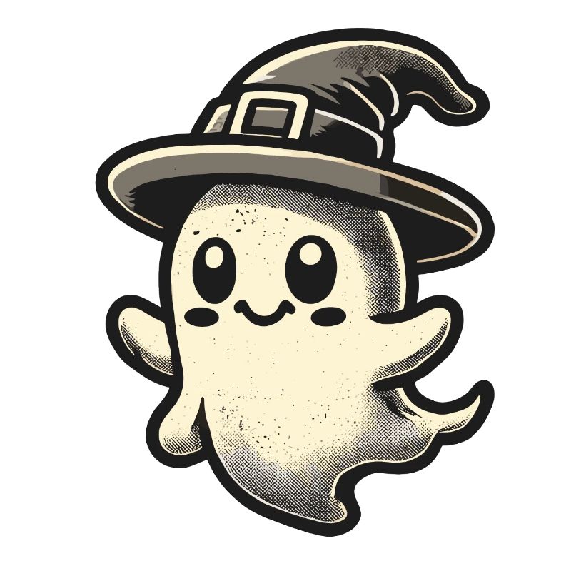 Funny Witch Ghost Spooky Party