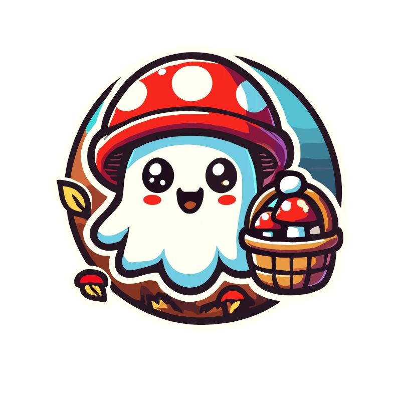 Mushroom Picker Ghost Ghost Mushroom Lover