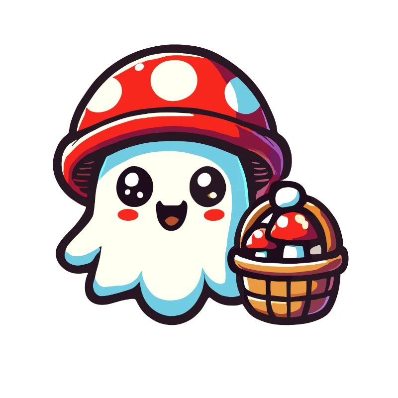 Mushroom Picker Ghost Ghost Mushroom Lover