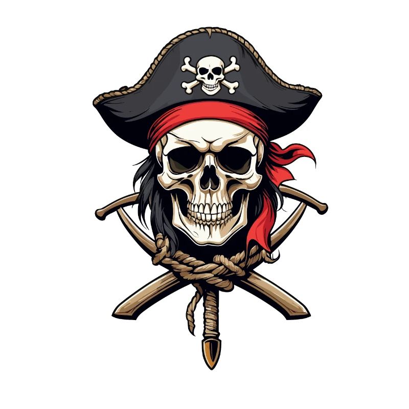 Drapeaux de pirate crâne Jolly Roger costume de pirate