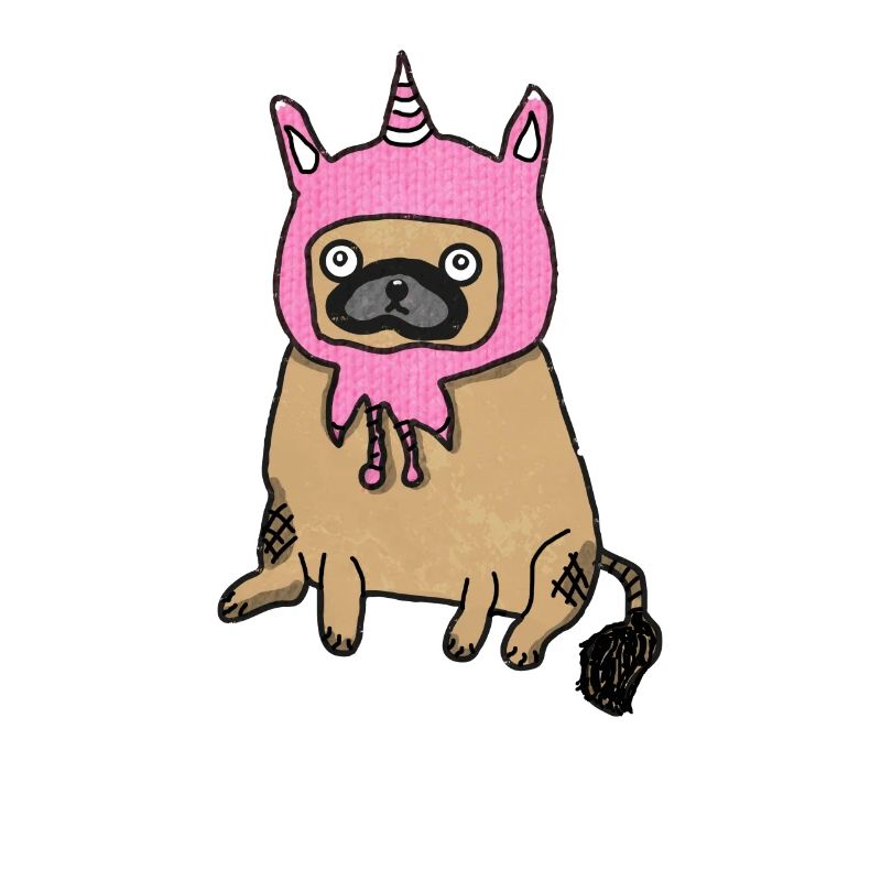 Pugicorn Mops Möpse Einhorn Einhörner Hund Hunde